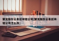 聚龙股份云象区块链公司[聚龙股份云象区块链公司怎么样]